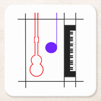 Dessous-de-verre Carré En Papier Musikinstrument