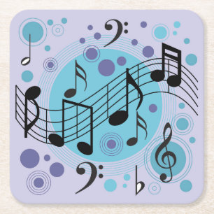 Dessous-de-verre Carré En Papier Musique Générique Thème