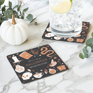 Dessous-de-verre Carré En Papier Mystic Boho Crystal Halloween Party