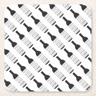 Dessous-de-verre Carré En Papier Napa Valley Villes Vins Bouteille Fournitures