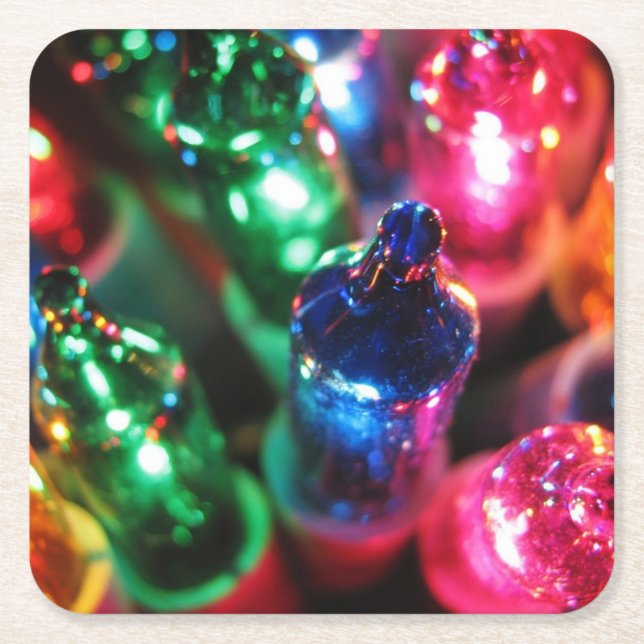 Dessous-de-verre Carré En Papier Noël (Devant)