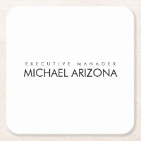 Noir & Blanc Minimaliste Simple Plaque Moderne