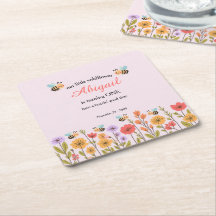 Notre petite fleur sauvage florale abeille 1er ann