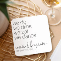 Nous Buvons Mangeons Dansons - Mariage Moderne
