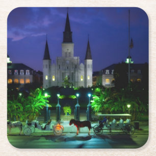 Dessous-de-verre Carré En Papier Nouvelle-Orléans, Louisiane