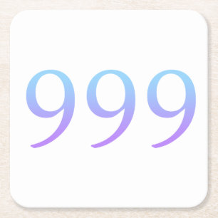 Dessous-de-verre Carré En Papier Numéro angélique 999