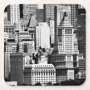 Dessous-de-verre Carré En Papier NYC Skyline IX