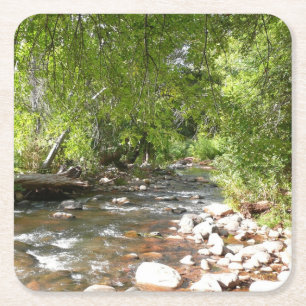 Dessous-de-verre Carré En Papier Oak Creek II à Sedona Arizona Photographie nature