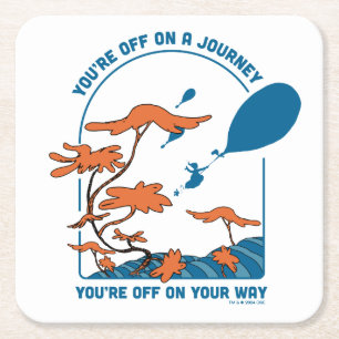 Dessous-de-verre Carré En Papier Oh, Les Endroits Où Tu Vas Aller ! "Pars en voyage
