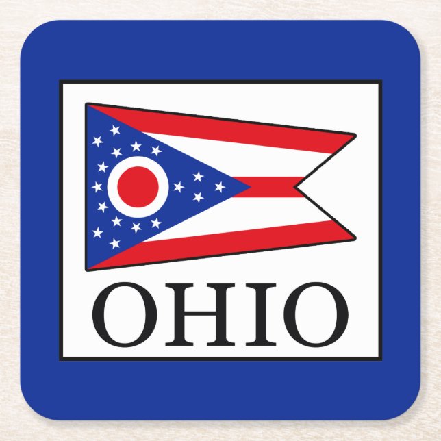 Dessous-de-verre Carré En Papier Ohio (Devant)