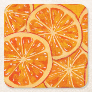 Dessous-de-verre Carré En Papier Oranges