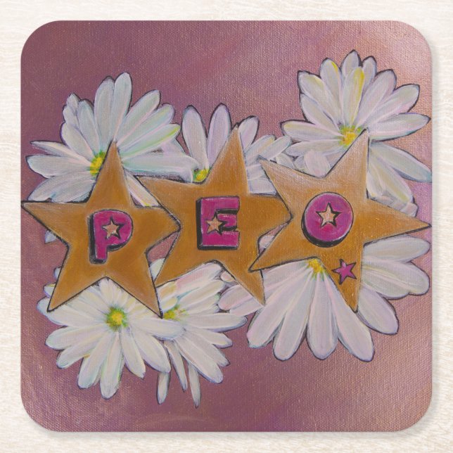 Dessous-de-verre Carré En Papier P.E.O. Fraternité (Devant)