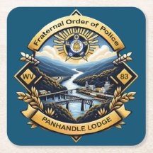 Panhandle Lodge 83 Dessous de verre bleu pg
