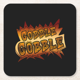 Dessous-de-verre Carré En Papier Papier Graffiti Gobble Gobble