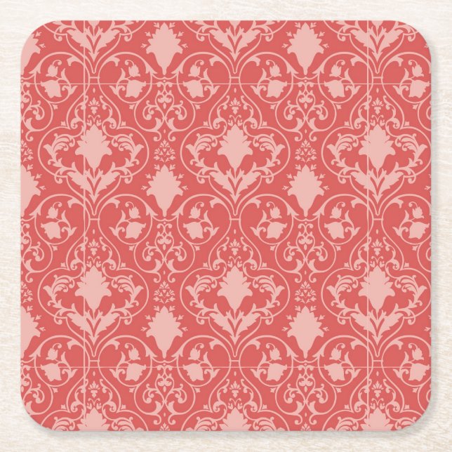 Dessous-de-verre Carré En Papier Papier peint antique 2 de rouleau (Devant)