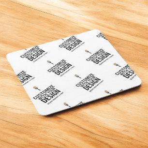 Dessous-de-verre Carré En Papier Papier personnalisé pour entreprise, minimaliste e