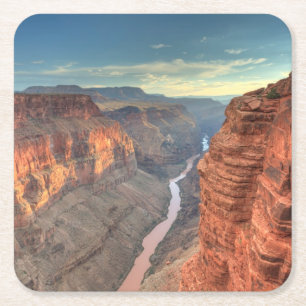 Dessous-de-verre Carré En Papier Parc national 3 de canyon grand