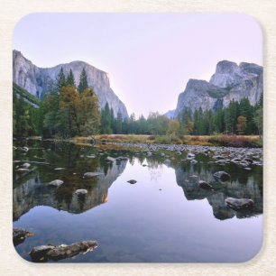 Dessous-de-verre Carré En Papier Parc national de Yosemite