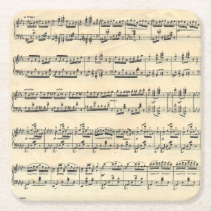 Dessous-de-verre Carré En Papier Partition