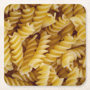 Dessous-de-verre Carré En Papier Pasta Fusilli Noodles