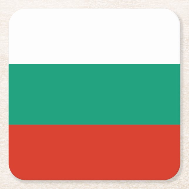 Dessous-de-verre Carré En Papier Patriotic Bulgarian (Devant)