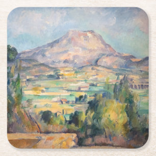 Dessous-de-verre Carré En Papier Paul Cezanne - Mont Sainte-Victoire
