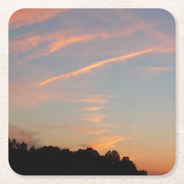 Dessous-de-verre Carré En Papier Paysage d'Elkridge Sunset Maryland (Devant)