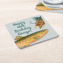 Pêche à la truite Adulte Anniversaire Personnalisé
