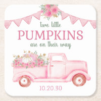 Petit Baby shower Citrouille Twin Girl
