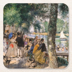 Dessous-de-verre Carré En Papier Pierre-Auguste Renoir - Baignade sur la Seine