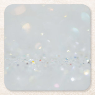 Dessous-de-verre Carré En Papier Pierre d'argent Gary Marbre d'or Parties scintilla