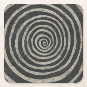 Dessous-de-verre Carré En Papier Pierre - Spirale