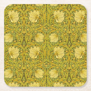 Dessous-de-verre Carré En Papier Pimpernel William Morris Motif - Floral Vintage