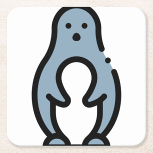 Dessous-de-verre Carré En Papier Pingouin