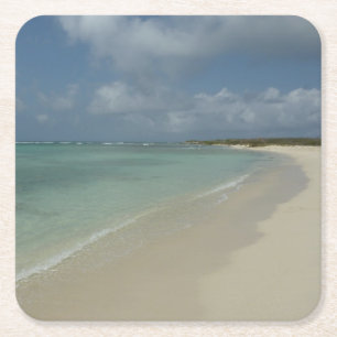 Dessous-de-verre Carré En Papier Plage d'Aruba II Magnifique paysage naturel