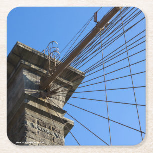 Dessous-de-verre Carré En Papier Pont de Brooklyn 01