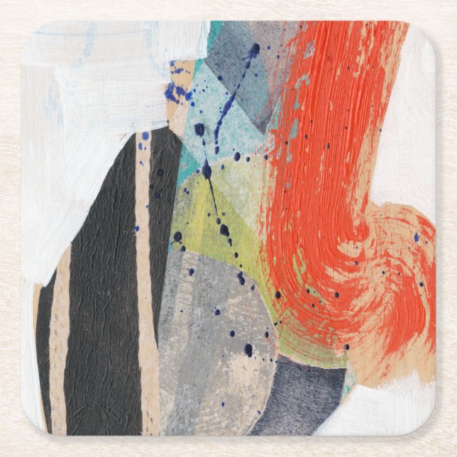 Dessous-de-verre Carré En Papier Pop Quirk I (Devant)