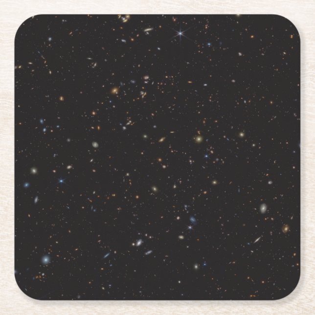 Dessous-de-verre Carré En Papier Portion De Ciel Avec Plus De 45 000 Galaxies Visib (Devant)