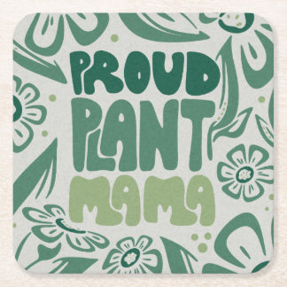 Dessous-de-verre Carré En Papier Proud Plant Mama – Bold Plant Lover