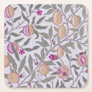 Dessous-de-verre Carré En Papier Quatre fruits, William Morris