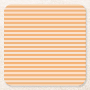 Dessous-de-verre Carré En Papier Rayures orange