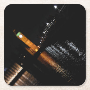 Dessous-de-verre Carré En Papier Réflexions sur Big Ben - Dessous de verre