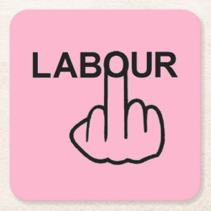 Dessous-de-verre Carré En Papier Retournement du travail sur le dessous de verre