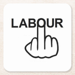 Dessous-de-verre Carré En Papier Retournement du travail sur le dessous de verre