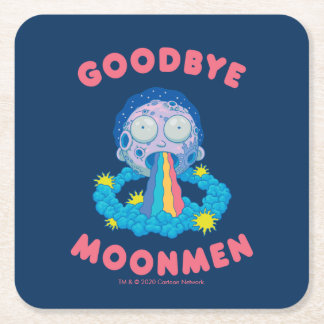 Dessous-de-verre Carré En Papier RICK ET MORTY™| Adieu Moonmen
