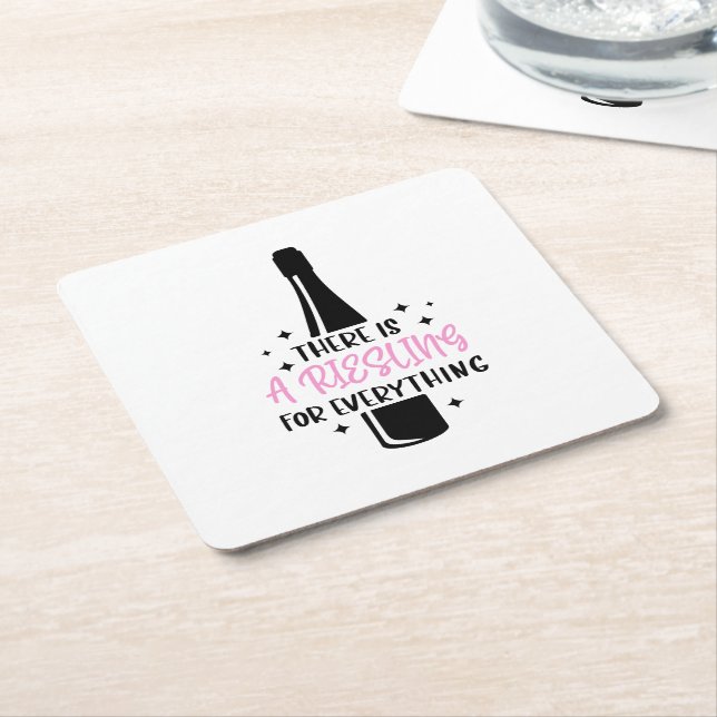 Dessous-de-verre Carré En Papier Riesling Pour Tout Drôle (Incliné)