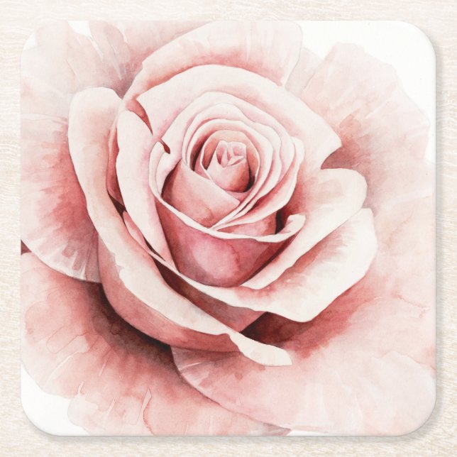 Dessous-de-verre Carré En Papier Rose rose rose (Devant)