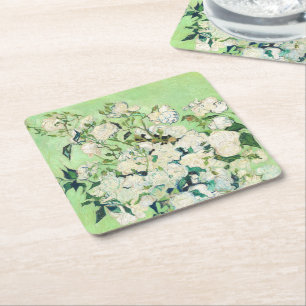 Dessous-de-verre Carré En Papier Rose, Vincent van Gogh