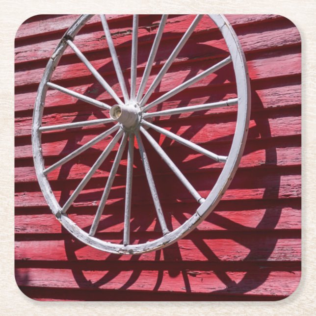 Dessous-de-verre Carré En Papier Roues (Devant)