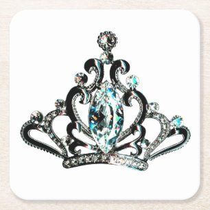 Dessous-de-verre Carré En Papier "Royal Tiara